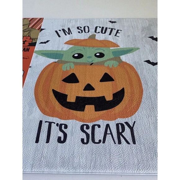 Star Wars Mandalorian Baby Yoda Anti Fatigue Kitchen Mat Grogu Halloween NEW - Picture 5 of 9